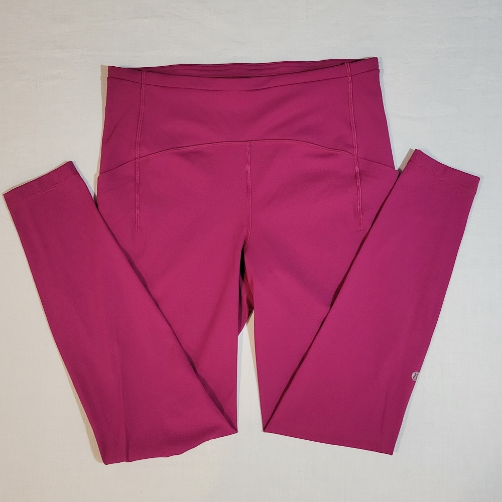 Lululemon Women's 10 Swift Speed HR Tight 28" High-Rise Fuscha Leggings